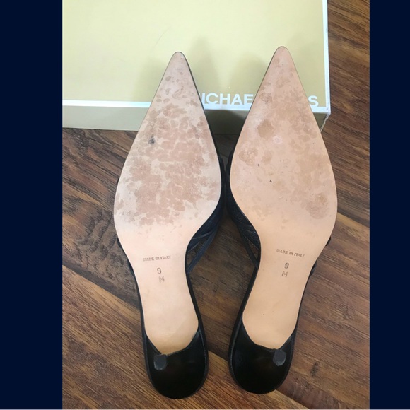 Michael Kors Black Tumbled Heels - Picture 7 of 8